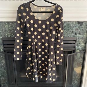 Pins & Needles Polka Dot Sweater Dress Long Sleeve size XS